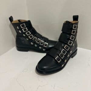 Maje Buckle Ankle Boots 6.5